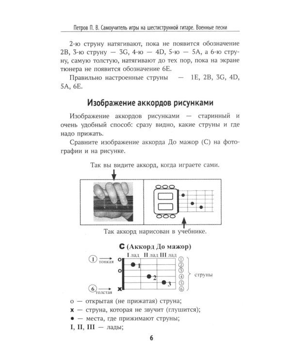 Самоучитель игры на шестиструнной гитаре. Военные песни. Безнотный метод