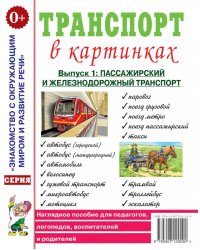 Транспорт в картинках. Вып. 1: Пассажирский и железнодорожный транспорт. Наглядное пособие для педагогов, логопедов, воспитателей и родителей.