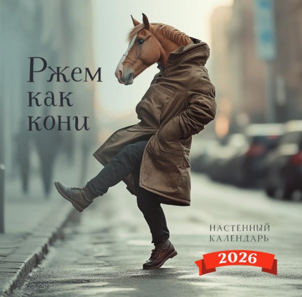 Ржем как кони. Календарь настенный на 2026 год