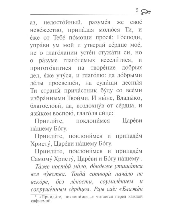 Псалтирь. Крупным шрифтом