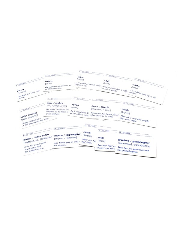 500 наиболее употребимых существительных английского языка (карточки)