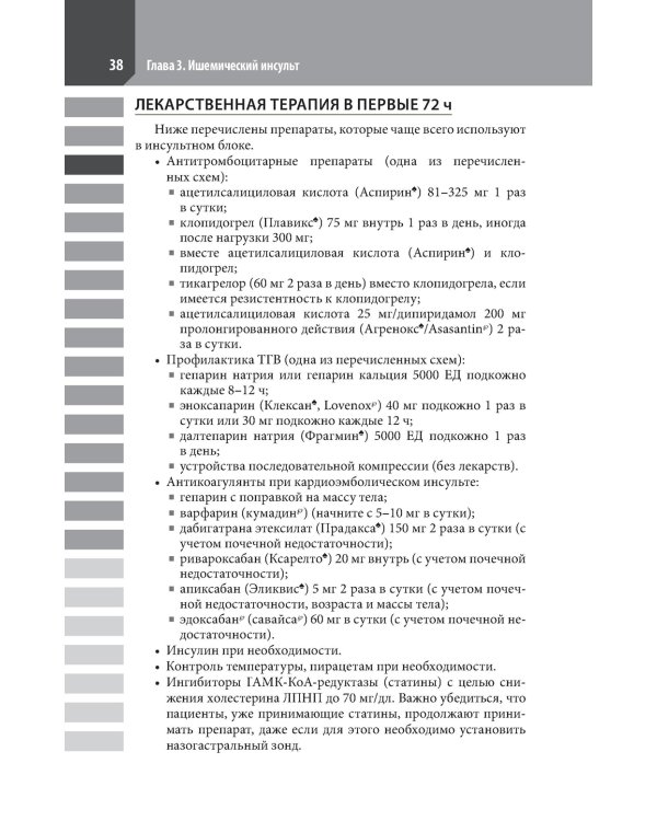Ведение острого инсульта