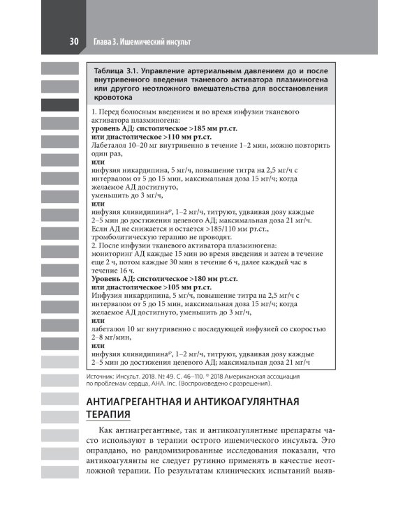 Ведение острого инсульта