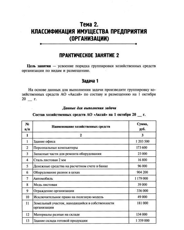 Основы бухгалтерского учета: рабочая тетрадь. 4-е изд