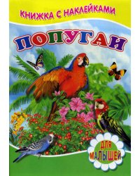 Книжка с наклейками. Попугаи
