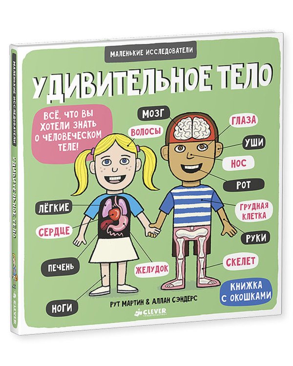 Удивительное тело (книжка с окошками)