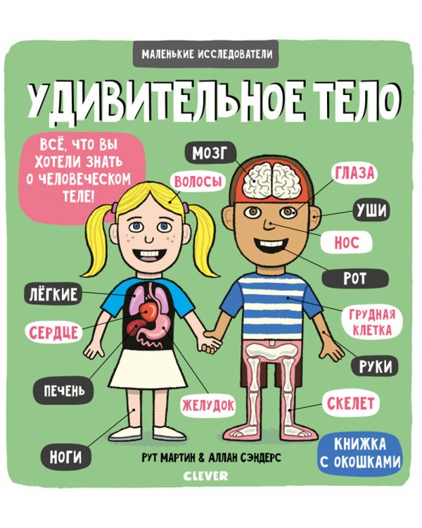 Удивительное тело (книжка с окошками)