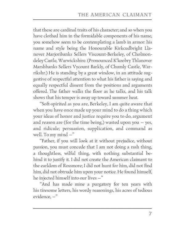 The American Claimant = Американский претендент: на англ.яз