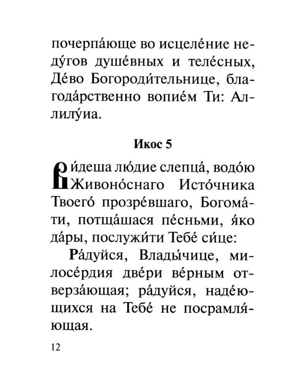 Акафист Пресвятей Богородице в честь иконы Ея "Живоносный источник"
