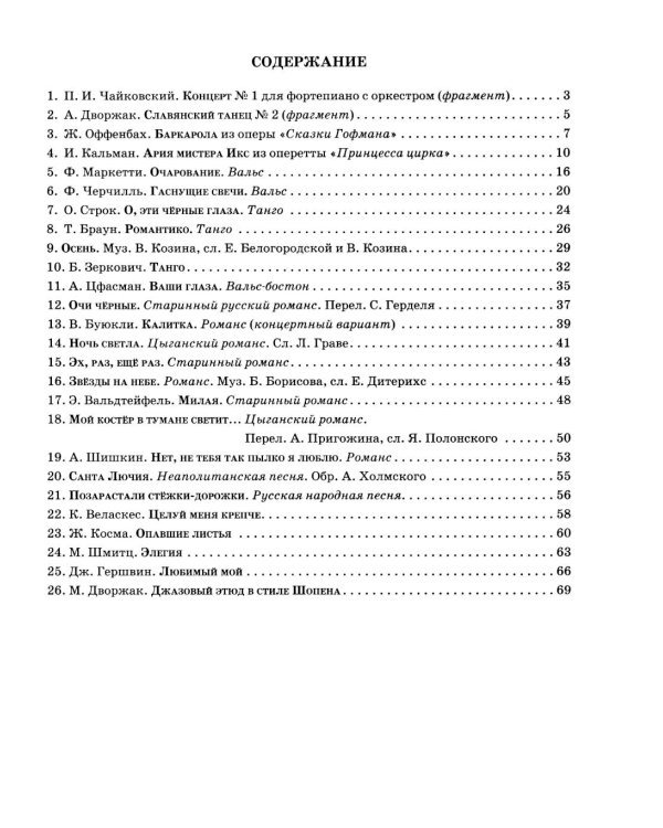 Любимые фортепианные мелодии для взрослых