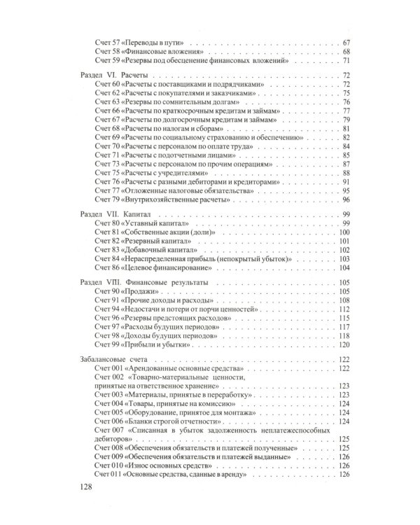 Новый план счетов бухгалтерского учета. С уч. Пр.94н.от 31.10.2000
