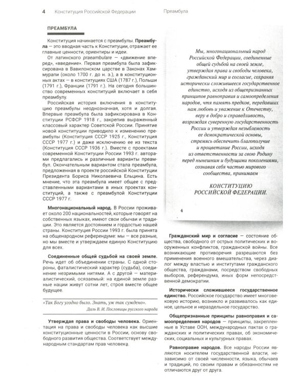 Подробный иллюстрированный комментарий к Конституции РФ