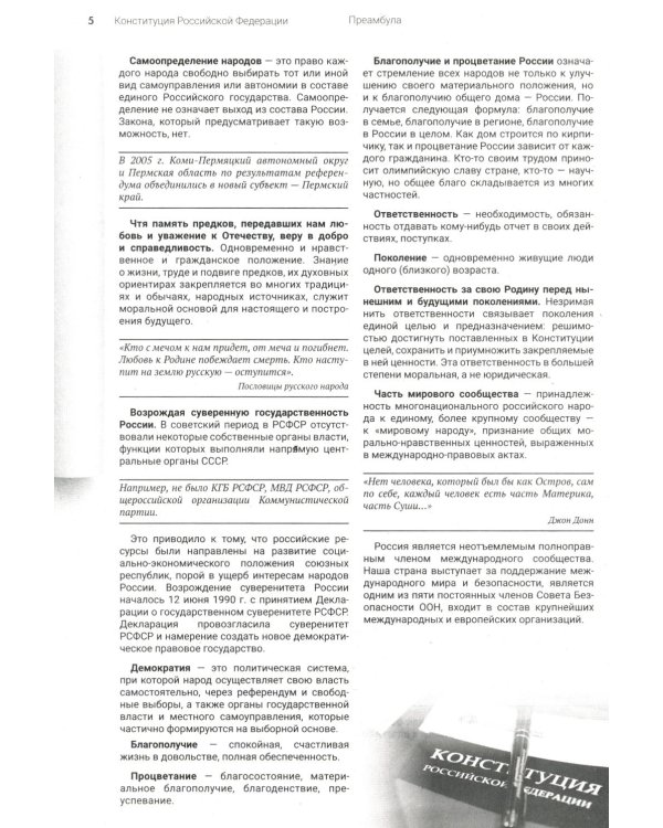 Подробный иллюстрированный комментарий к Конституции РФ