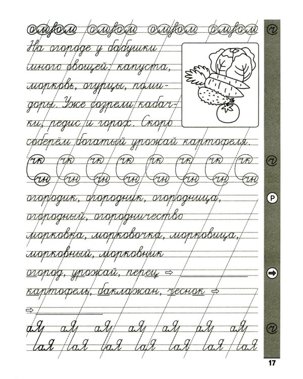 Чистописание + словарные слова. 7-е изд