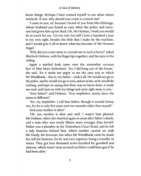 The Adventure of the Engineer's Thumb and Other Cases