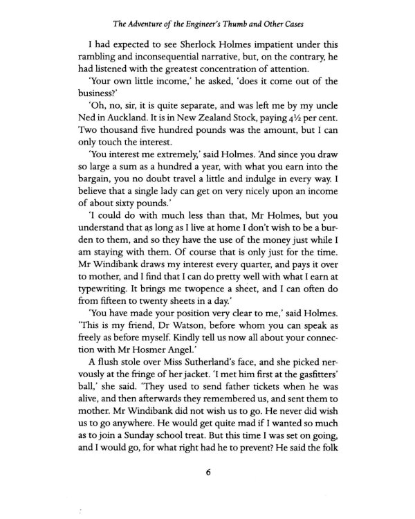 The Adventure of the Engineer's Thumb and Other Cases