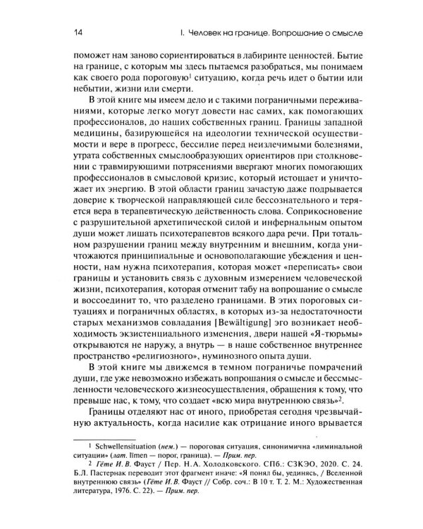 Жажда смысла: Человек в пограничных ситуациях. Границы психотерапии