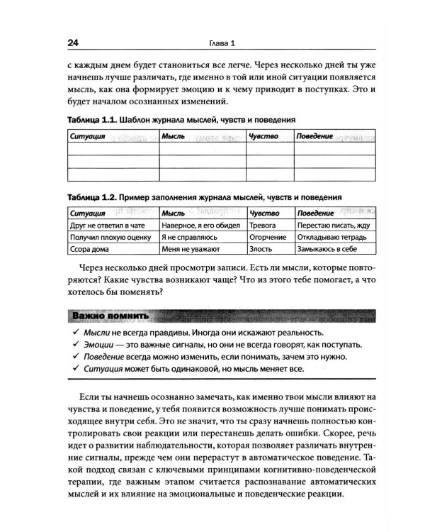 Рациональный подросток: мысли, эмоции, поведение. Рабочая тетрадь по когнитивно-поведенческой терапи