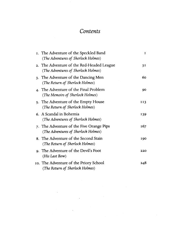 The Five Orange Pips and Other Cases