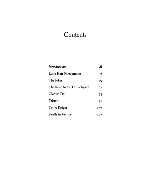 Death in Venice & Other Stories