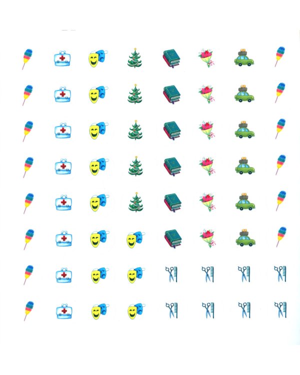 Много разных дней в году! Календарь с наклейками 2024