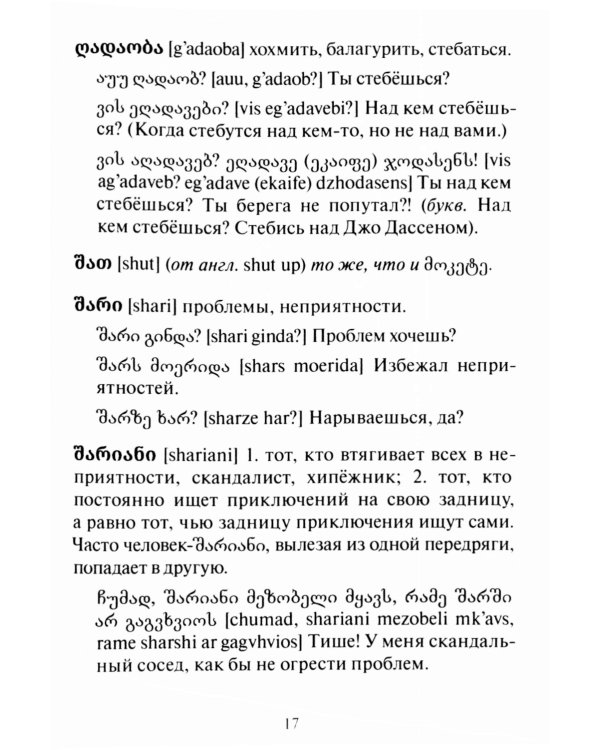 Сборник современного грузинского сленга