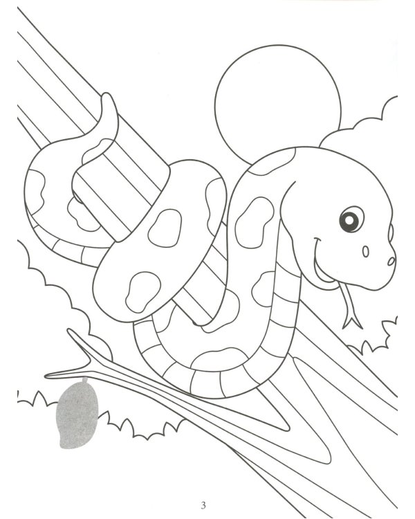 Раскрась и наклей: джунгли: книжка-раскраска