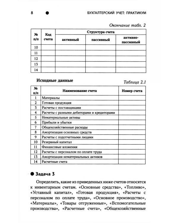 Бухгалтерский учет: практикум: Учебное пособие