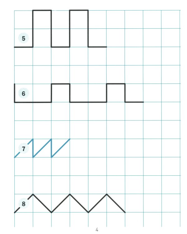 Продолжи узор. Рисуем по клеткам. 68 разных узоров
