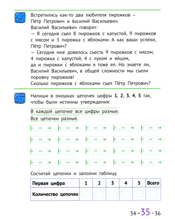 Математика и информатика. 1 кл. Задачник. В 6 ч. Ч. 6. 4-е изд., стер