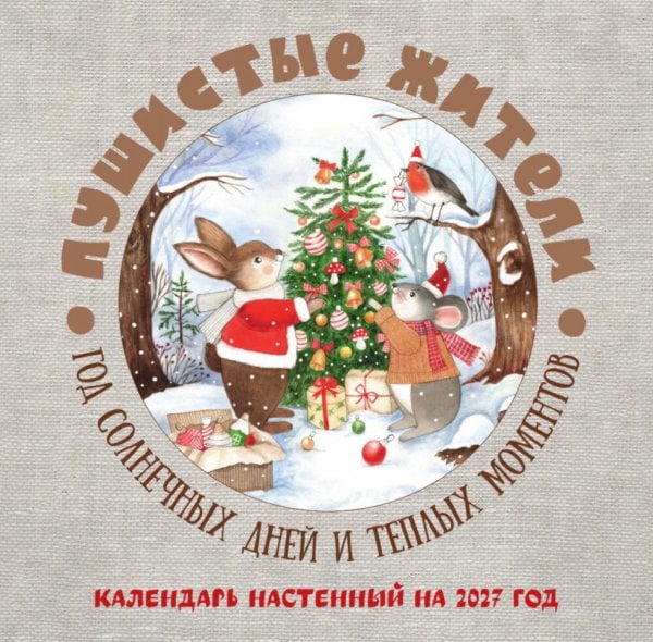 Обложка книги «Пушистые жители. Год солнечных дней и теплых моментов. Календарь настенный на 2027 год (300х300 мм)» — None, ISBN 9785042378034
