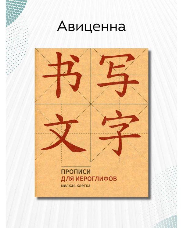 Прописи для китайских иероглифов (мелкая клетка)
