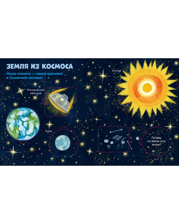 Космос: книжка с окошками