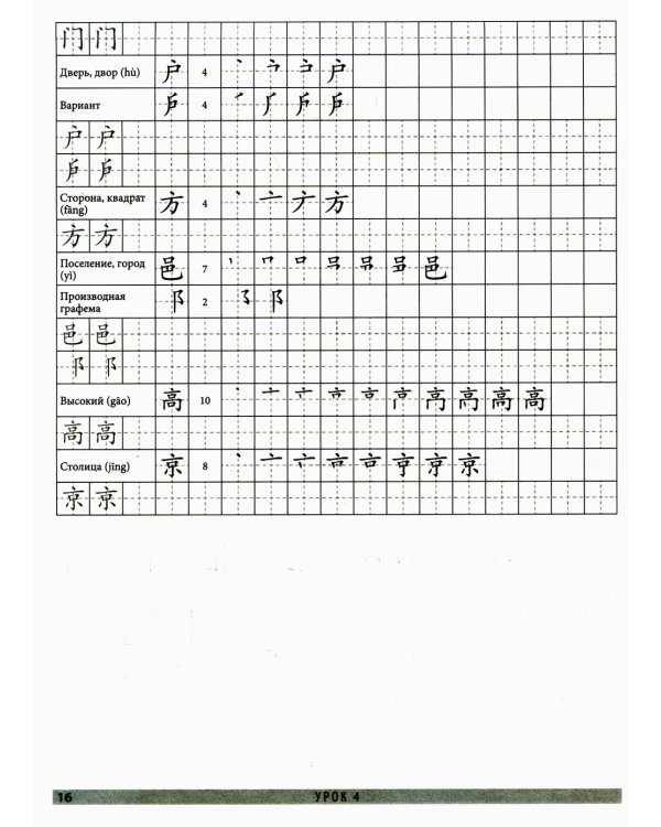 Китайский язык. Обучающие прописи