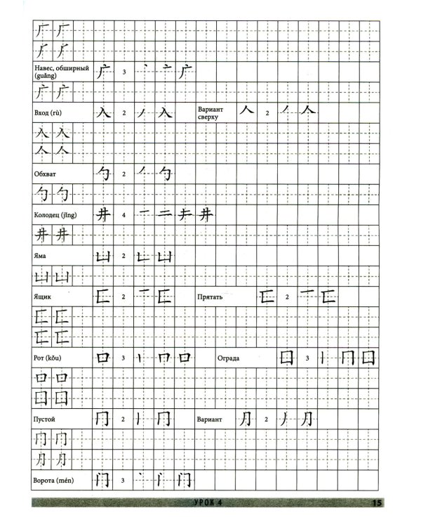 Китайский язык. Обучающие прописи