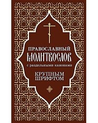 Православный молитвослов с раздельными канонами: крупным шрифтом