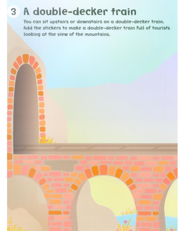 Make a Picture Sticker Book. Trains, Trucks & Tractors