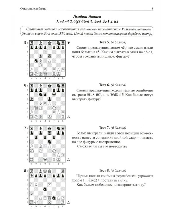 Шахматная тетрадь. Дебюты для начинающих