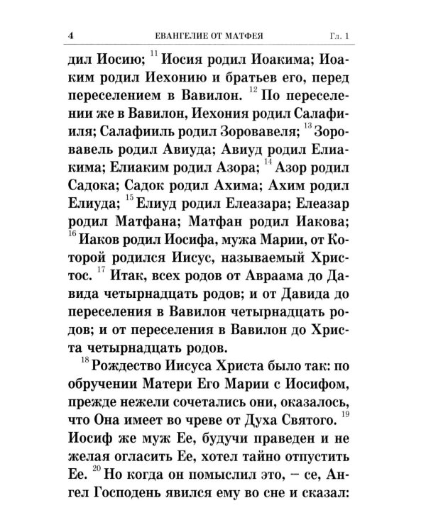 Святое Евангелие крупным шрифтом: р/я