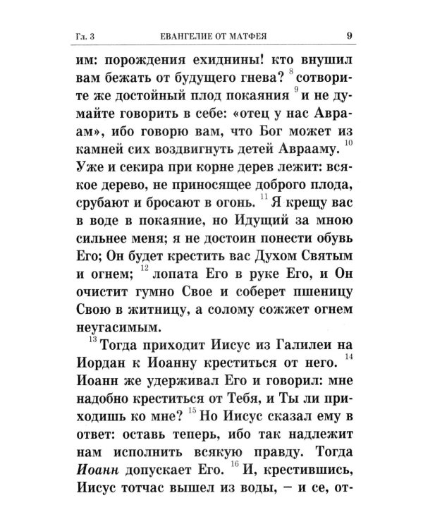 Святое Евангелие крупным шрифтом: р/я