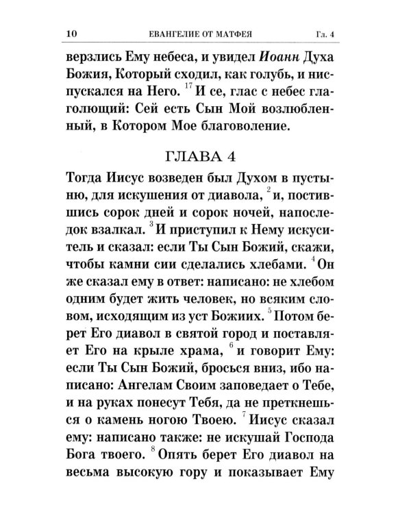 Святое Евангелие крупным шрифтом: р/я