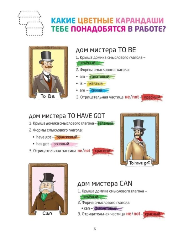 Английский для детей. Первые глаголы в играх и картинках