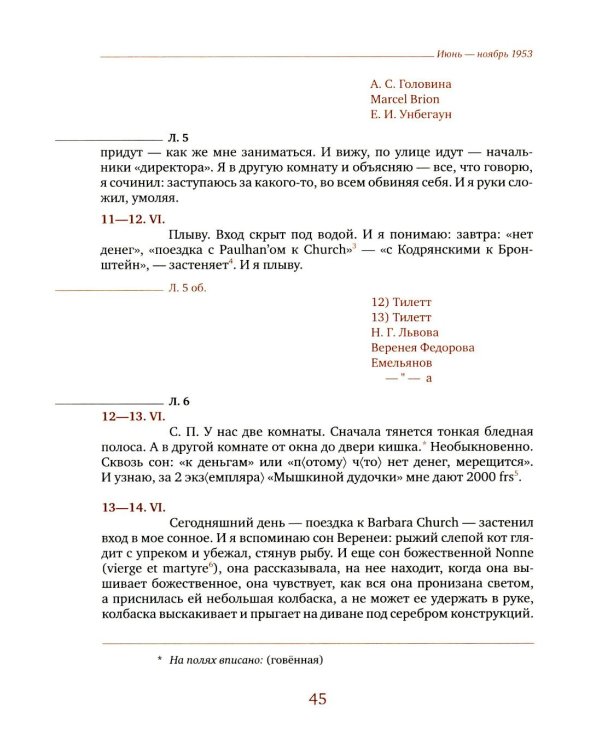 Дневник мыслей 1943-1957. Т. 6. Июнь 1953 - ноябрь 1954