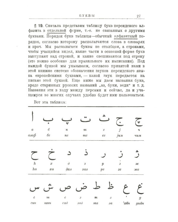 Персидский язык: Элементарная грамматика