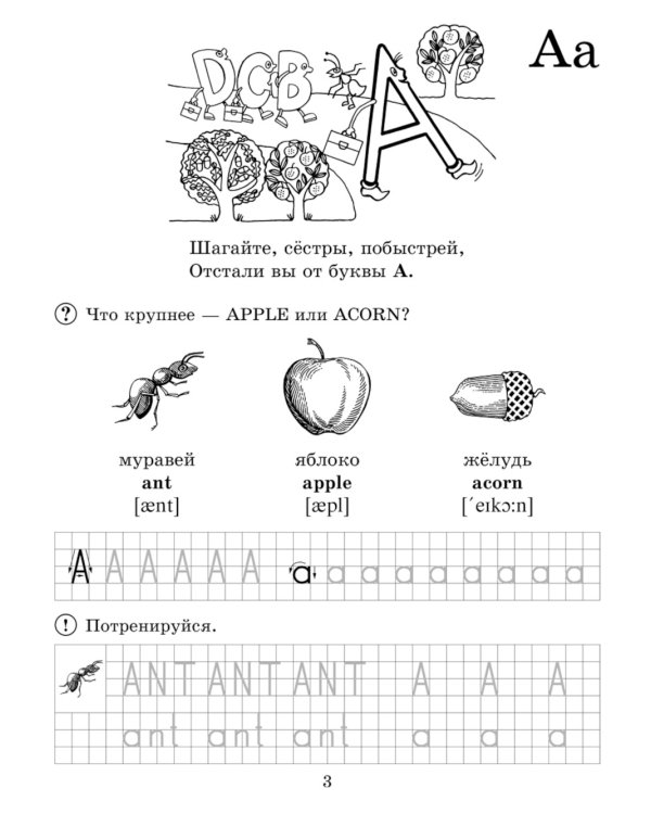 Английский язык: Основы чтения и письма. Буквы, звуки и первые слова. 1 год обучения