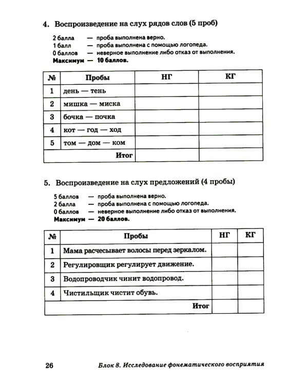 Обследование речи детей 6-7 лет с ОНР. Речевая карта для проведения обследования в подготовительной к школе группе ДОУ