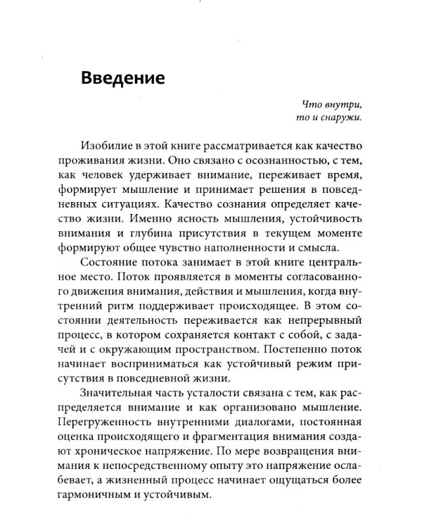 Дополнительное изображение книги «Изобилие через улучшение качества жизни. Как расширить горизонт восприятия»
