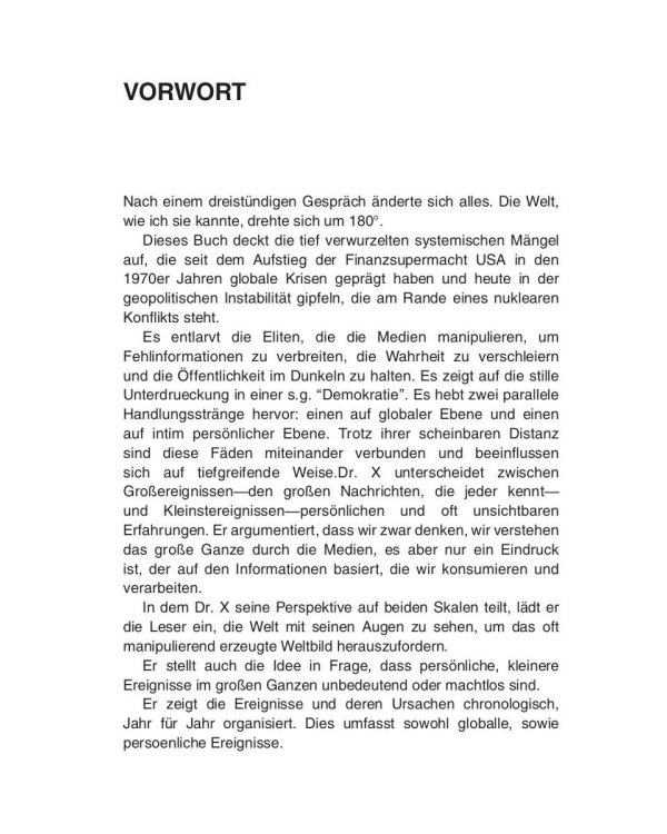 Отчет немецкого гражданина после 23 лет жизни в США  и совет, как предотвратить мировую войну