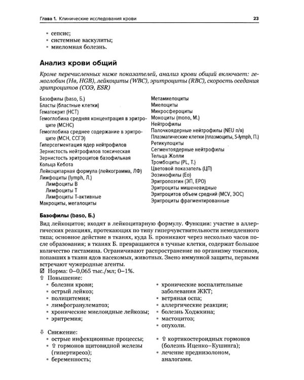 Общая врачебная практика: диагностическое значение лабораторных исследований