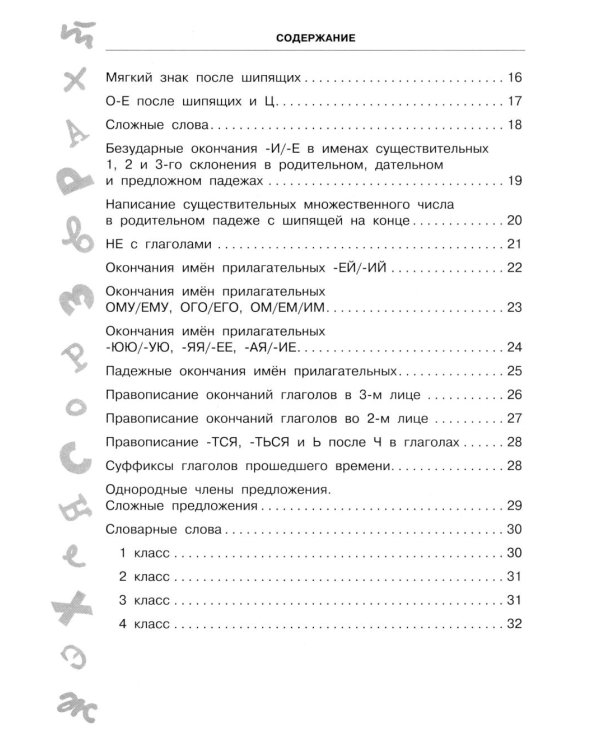 Антидиктанты по русскому языку. 1-4 класс
